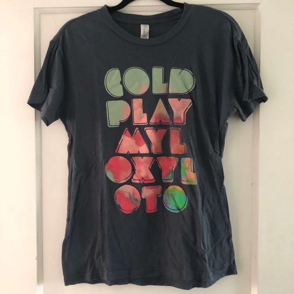 Coldplay concert t-shirt